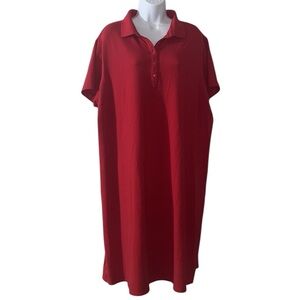 Avenue Vibrant Red Polo Dress,